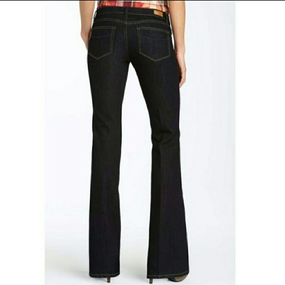 Paige laurel canyon dark wash flare leg jeans - Picture 2 of 6